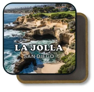 San Diego California Souvenir Magnet - La Jolla Coastal Landscape in a Sunny Day