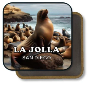 San Diego California Souvenir Magnet - Sea Lion Colony at La Jolla Coast
