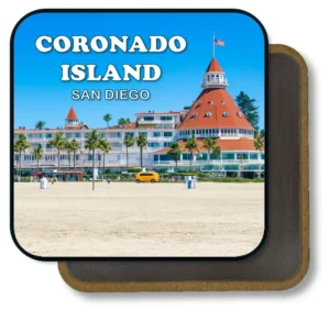 San Diego California Souvenir Magnet - Hotel Del Coronado Beachfront View