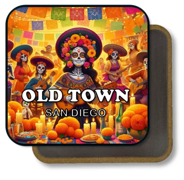 San Diego California Souvenir Magnet - Colorful Day of the Dead Celebration