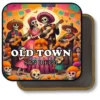 San Diego California Souvenir Magnet - Festive Skeletons with Guitars and Candles