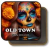 San Diego California Souvenir Magnet - Elegant Woman with Blue Sugar Skull Makeup