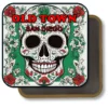 San Diego California Souvenir Magnet - Sugar Skull with Green and Red Design