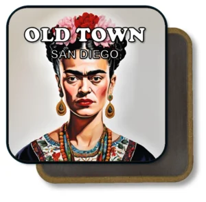 San Diego California Souvenir Magnet - Traditional Catrina with Red Rose Crown