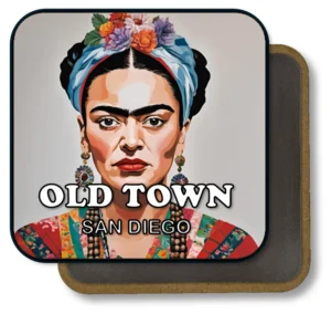 San Diego California Souvenir Magnet - Colorful Catrina with Beaded Necklace