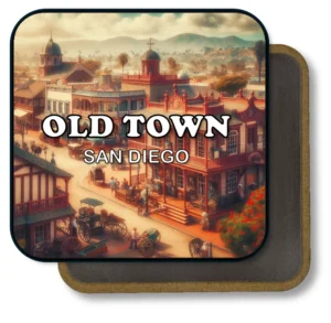 San Diego California Souvenir Magnet - Historic Old Town Street Scene