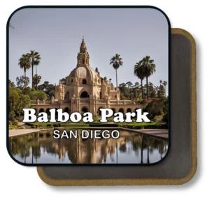San Diego California Souvenir Magnet - Iconic Dome Reflection at Balboa Park