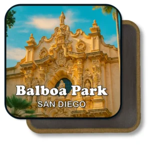 San Diego California Souvenir Magnet - Ornate Spanish Facade of Balboa Park