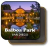 San Diego California Souvenir Magnet - Evening Lights and Gardens at Balboa Park